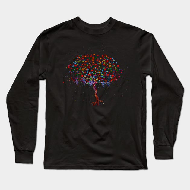 Psychedelic tree Long Sleeve T-Shirt by BBNB